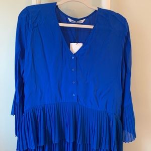 ZARA royal blue blouse **NEVER WORN**